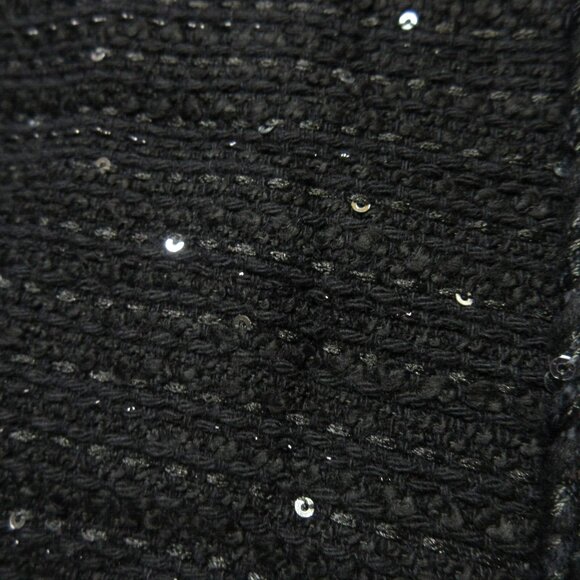 NWT J.Crew Louisa Lady Jacket in Black Sequin Tweed Cropped 6 - Picture 2 of 4
